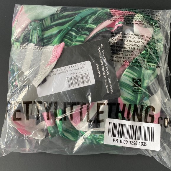 NWT PLT SET - FLORAL BARDOT CROP TOP SHORT PETITE - Picture 6 of 8